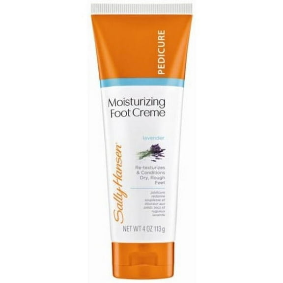 Sally Hansen PEDICURE Moisturizing Foot Creme with Lavender. Re-texturizes & Conditions Dry Rough Feet  4oz