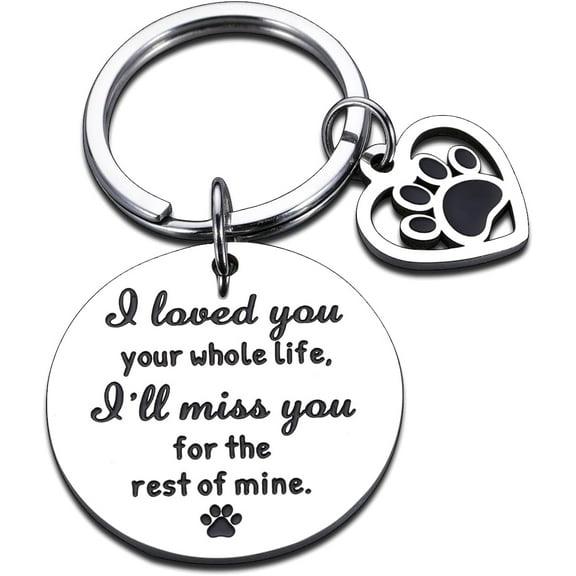 Stocking Stuffers for Pet Lover Pet Memorial Gifts Pet Remembrance Bereavement Gifts Keychain Dog Sympathy Gifts for Loss of Dog Pup Puppy Memorial Gifts for Men Women Friends Pet Gifts for Pet Owner