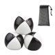 thumbnail image 5 of 3 pelotas de malabares, pelotas pequeñas de PU, accesorios difíciles para juegos en el patio trasero, lanzamiento fácil. Blanco y negro, 5 of 8