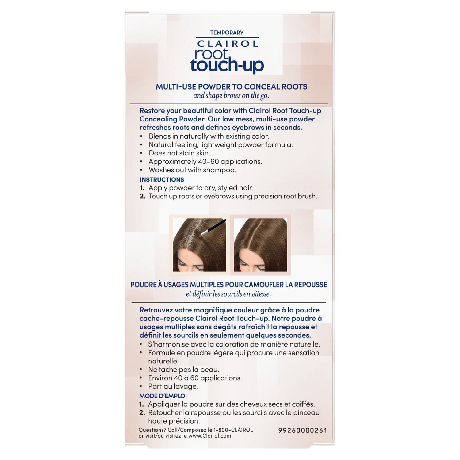 Clairol Root Touch-Up Temporary  Concealing Powder from Canada's #1 Root Touch Up Brand, Instantly cover roots and grays