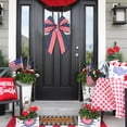 thumbnail image 4 of AYktou 4th of July Decorations Wreath Bow - 10" Red White and Blue Wreaths for Front Door,Stripe Star Bows Patriotic Wreath for 4th of July Tree Decorations,Independence Day,Memorial Day Decorations, 4 of 6