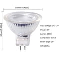 thumbnail image 4 of MR16 LED Light Bulb GU5.3 12V, 3W LED Spot Light Bulb, GU5.3 Double Pin Base Warm White 3000K 30W Halogen Equivalent for Recessed Track Lighting (10pcs) [Energy Class A+], 4 of 5