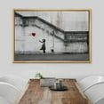 thumbnail image 3 of wall26 Framed Canvas Print Wall Art Banksy There is Always Hope Girl with Balloon Graffiti &amp; Street Art Pop Culture Illustrations Pop Art Dark for Living Room, Bedroom, Office - 24"x36", 3 of 5