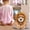 F, variant on Cute Pet Doll Forest Animals Squatting Sitting Doll Figurine Home Decoration Goat Sitting Plush Figurine
