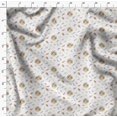 thumbnail image 4 of Soimoi White Poly Georgette Fabric Nest & Feather Decor Fabric Printed Yard 42 Inch Wide, 4 of 5