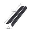 thumbnail image 3 of 2x Protector de parachoques de coche Protector de esquina de goma de fibra de carbono delantero R, 3 of 3