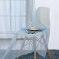 thumbnail image 4 of Ruthy's Textile Light Blue Sheer Curtains Set of 2 Window Panel Drape Pair 54" X 84" Inch for Kitchen Bedroom Children Living Room Yard, 4 of 4