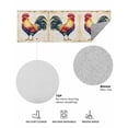 thumbnail image 6 of Rooster Front Door Mat Retro Chicken Farm Animal Rustic Country Welcome Doormat Indoor Outdoor Entrance Floor Mat Non-Slip Washable Runner Rug for Front Porch Decor 20x63 Inch, 6 of 6