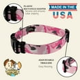 thumbnail image 7 of Country Brook Petz® Deluxe Pink and Grey Camo Dog Collar - Made in the U.S.A., Small, 7 of 7