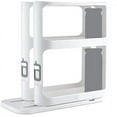 thumbnail image 1 of LAICAIW Étagère de Rangement Multifonctionnelle pour Armoire à Épices Rotative, 2 Doubles Étages, Grande Capacité, Facile à Installer, Étagères pour Ranger Pots à Épices Cosmétiques, 1 of 7