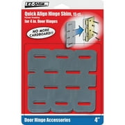 EZ Shim, Hinge Shim High-Impact Plastic, 5.13 x 7.25, 3 Count Per Pack