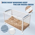 thumbnail image 4 of Yeshouse Hamster Cage with Chew-Proof Acrylic Panels - Stackable Metal Habitat for Hamsters, Gerbils & Guinea Pigs | 37.8" Spacious Design, Dual-Door Access, Universal Wheels, Easy-Clean, 4 of 7
