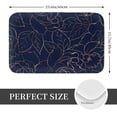thumbnail image 2 of Balery Navy Dark Blue Felpudo de franela, resistente a las manchas y a la decoloración, para uso interior y exterior, fácil de limpiar, 40 x 60 cm, 2 of 7