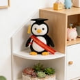 thumbnail image 4 of Plush Penguin Stuffed Animal with Graduation Doctoral Tam Velvet Gold Bullion Tassel Diploma for Man Women Girls Boys Graduation Congratulatory Party Gifts, 7.87 inches, 4 of 5