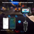 thumbnail image 3 of Bluetooth 5.0 Kit de Voiture Mains Libres Émetteur FM Récepteur Audio aux Lecteur MP3 QC3.0 Charge Rapide Modulateur FM, 3 of 4