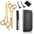 thumbnail image 1 of Kit de tijeras para cortar el cabello: tijeras profesionales para el cabello, tijeras de adelgazamiento, peine para el cabello, 1 of 5