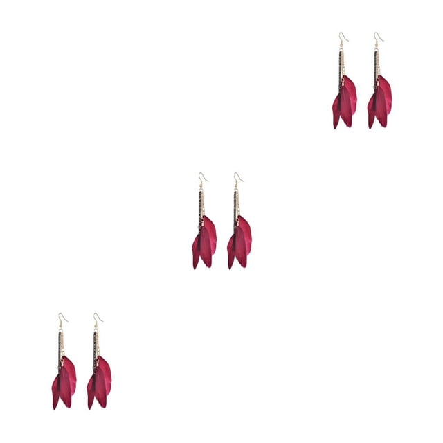 Minnieouse Pendientes largos de 2 uds., joyería informal Retro, regalos de Navidad, Halloween, Acción de Gracias, accesorios de moda para rojo Type1 NO1