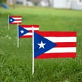 thumbnail image 3 of Anley Drapeau Miniature Puerto Rico 12 Pack - Drapeaux Miniatures Puerto Rico à Main sur Bâton - 5x8 Pouces avec Mât Solide et Pointe de Lance, 3 of 6
