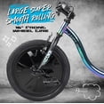 thumbnail image 5 of Madd Gear Drift Trike - Strong Steel Frame Tricycle - Adjustable Seat Black Green Machine for 5 Yrs + Neochrome, 5 of 11