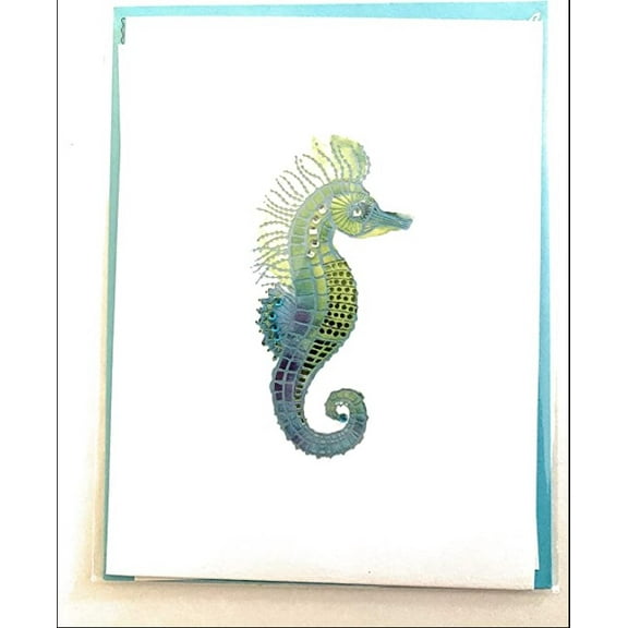 Papyrus Any Occasion Greeting Card & Envelope; New/packaged; “seahorse”