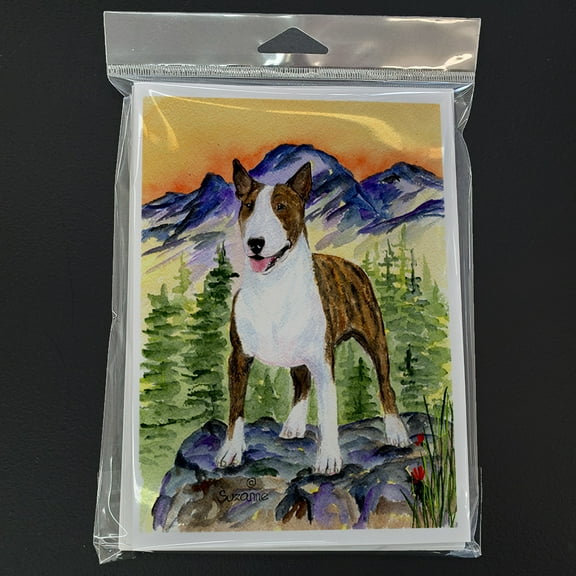 Bull Terrier Greeting Cards and Envelopes Pack of 8