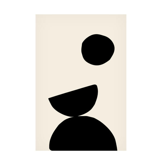 Canvas Wall Art - Pictufy Studio 'Organic Shapes 09' Wall Art for Living Room, Bedroom, or Office Décor by Trademark Fine Art - 12 x 19 Inches