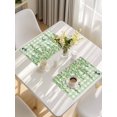 thumbnail image 5 of Spring Plants Placemats Set of 4, Watercolor Birds Leaves Flowers Green Plaid Placemats for Dining Table, Place Mats for Kitchen Tabletop, Waterproof Wipeable Dining Table Mats Set, 5 of 9