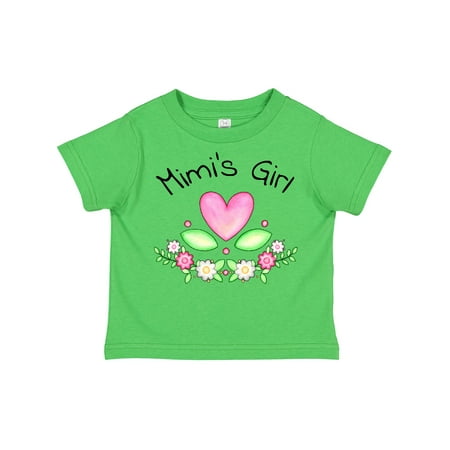 

Inktastic Mimi s Girl Heart Flowers Girls Toddler T-Shirt