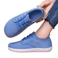 thumbnail image 2 of Domzle Womens Fashion Sneakers Comfortable Slip On Casual Walking Shoes | Lightweight Breathable Upper, Soft Cozy Sole for Work, Travel, Commute, Outings, Daily Blue, 2 of 7
