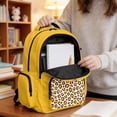 thumbnail image 5 of DISNIMO Cute Leopard Print 17 Inch Boys Girls School Backpack, Sturdy Lightweight Kids Bookbag with Adjustable Shoulder Straps for Students Daily Use, 5 of 7