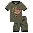 thumbnail image 1 of ATAIKU Pyjama 2 Pcs pour Garçons 3-12 Ans, Vert, 100 % Coton, 1 of 6