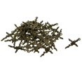 thumbnail image 2 of EHJRE 50Pcs Flower Leaf Cross Charms Jewelry DIY Making Bronze, 2 of 9