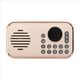 thumbnail image 1 of Radio FM Portátil Recargable Pequeño Altavoz Bluetooth Inalámbrico Sonido Estéreo Envolvente USB Radios Vintage Color Crema, 1 of 5