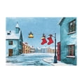 thumbnail image 2 of IAUYY 24x20 Inch Bath Mat Thick Soft Plush Shower Mat TPR Backing Material Non Slip Bath Mats for Bathroom for Tub Shower Hotel The Town Is Snowing, 2 of 9