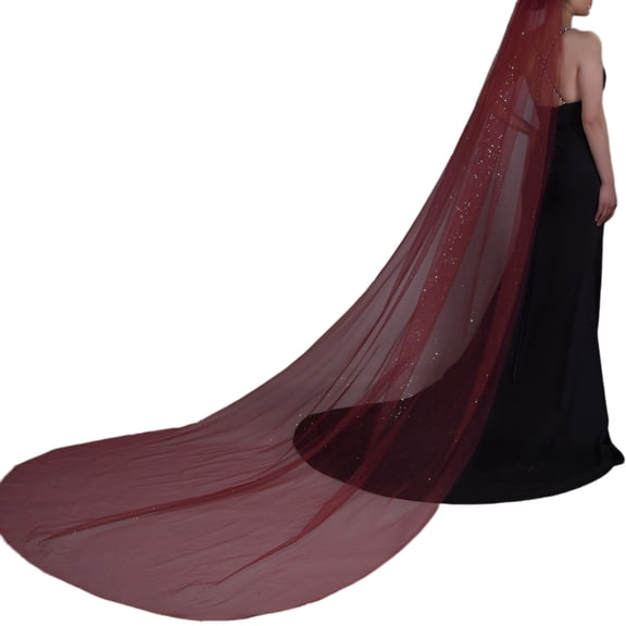 Aellinatey Wedding Tulle Bridal Lace Gilding Veil Elegant Bridesmaids Overlength Veil