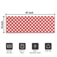 thumbnail image 5 of Red White Checkerboard Checkered Pattern Door Rugs,Washable Non Slip Door Mats Indoor,Decorative Door Mats,Entry Mat Indoor for Entrance,Bedroom,Kitchen,Bathroom,16"x47", 5 of 6
