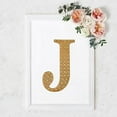 thumbnail image 4 of BalsaCircle 8" Gold Solid Letter J Self-Adhesive Rhinestones Gems Sticker, 4 of 8