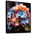 thumbnail image 2 of Designart "Rainbow Fusion With Hydrangea Blooms I" Hydrangea Floater Framed Wall Decor, 2 of 5