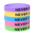 thumbnail image 5 of Muka 20 Pcs NEVER GIVE UP Silicone Bracelets, Motivational Glow in the Dark Rubber Wristbands for Fitness Sports-Glow in the Dark-20 Pcs, 5 of 7