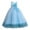 Blue, variant on HAWEE Little Big Girl Tulle Dress Vintage Flower Lace Princess Pageant Wedding Birthday Party Floor Long Formal Evening Maxi Gown