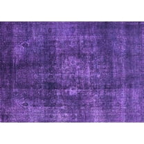 Ahgly Company Indoor Rectangle Oriental Purple Industrial Area Rugs, 5' x 7'