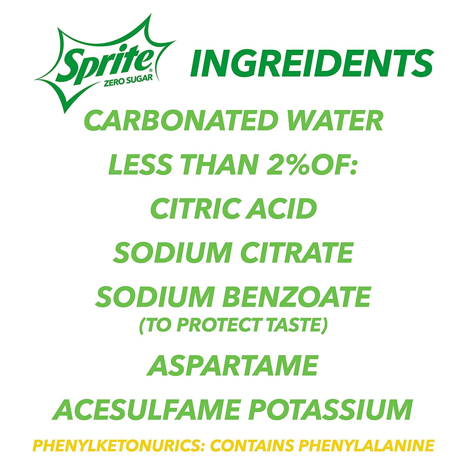 Sprite Zero 20oz Soda Bottles, Pack of 12 (Total of 240 FL OZ)