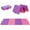 Pink+Purple-5.9ft, variant on BouPower Folding Gymnastics Mat for Kids and Adults,Exercise Tumbling Mat with PU Leather and Foam,Workout Mat for Home Gym,Cheerleading,Yoga,Wrestling