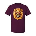 thumbnail image 2 of Lion With Sunglasses Animal Lover Men's Graphic T-Shirt, Maroon, 3XL, 2 of 3