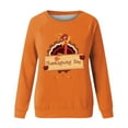 thumbnail image 4 of Wancir Womens Thanksgiving Shirt Leopard Pumpkin Printed Cute Graphic Tee Thankful Grateful Blessed T-Shirts Fall Top, 4 of 4