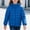 Blue, variant on Girls Quilted Jacket with Hood Casual Zip Up Warm Lightweight Long Sleeve Kids Winter Coat Black 4-12 Years