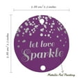 thumbnail image 6 of Inkdotpot Silver Foil Paper Hang Tags Let Love Sparkle Wedding Favor Tags 100 Pieces, 6 of 7