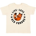 thumbnail image 3 of Inktastic Live Love Red Pandas Boys or Girls Toddler T-Shirt, 3 of 5