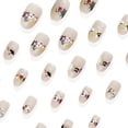 thumbnail image 5 of Halloween Press On Nails 24 Pcs, Cute Spooky False Nails with Pumpkin Ghost Bat Web Designs, Medium Almond and Coffin Shapes Reusable Fake Nail Tips for Halloween Party, Women's Artificial Nails Set, 5 of 7