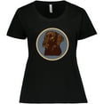 thumbnail image 3 of Inktastic Labrador Retriever Chocolate Lab Dog Women's Plus Size T-Shirt, 3 of 5